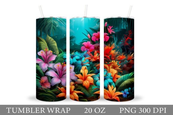 Download Flowers Tumbler. Tropical Tumbler Design - Tropical tumbler design Collection