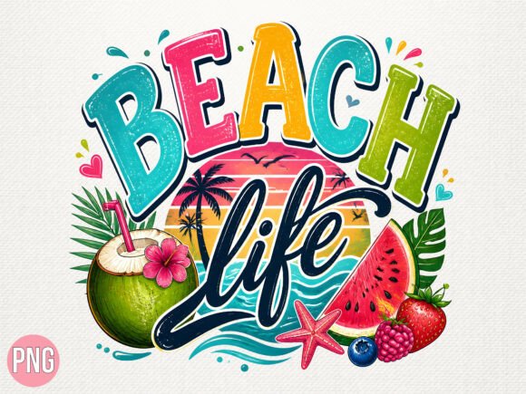 Download Beach Life Summer Fruit PNG - Beach life Collection