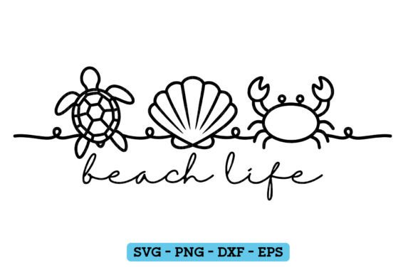 Download Beach Life PNG SVG Summer Seashells - Beach life Collection